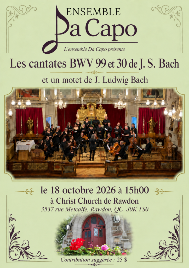Les cantates BWV 99 et 30 de J. S. Bach